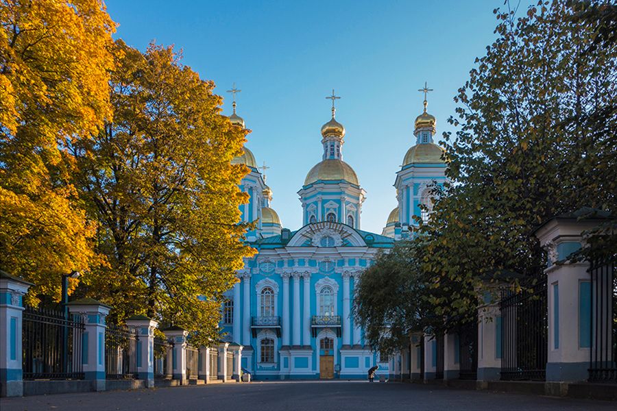 De Nicolaaskerk in SInt Petersburg