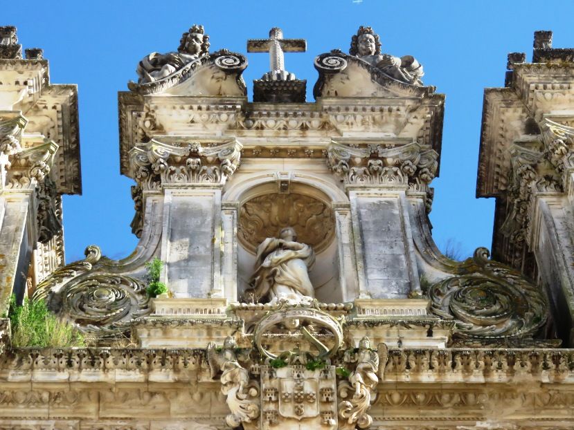 Old Monastery church main façade - Alcobaça, Portugal